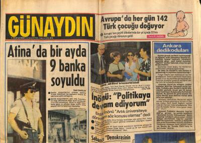 Günaydın Gazetesi 11 Ağustos 1983 - Doğum Günü Hediyesi GZ58189 - 1