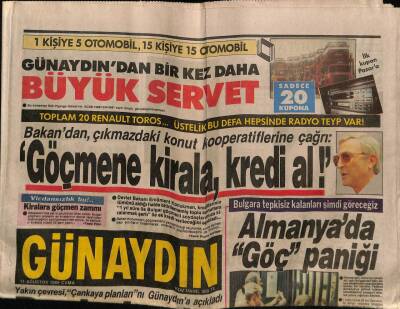 Günaydın Gazetesi 11 Ağustos 1989 - Türkan Şoraya Gülmek Yakışıyor GZ62543 - 1