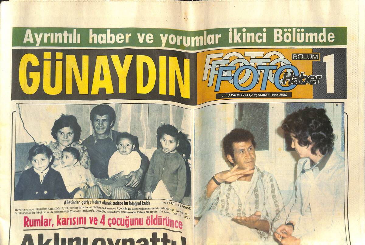 Günaydın Gazetesi 11 Aralık 1974 - Sadi Irmak'ın Sözleri , Erkeklerin Hoşuna Gitti ,Kadınları Kızdırdı ! GZ142433 - 1