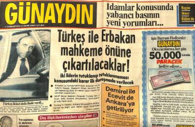 Günaydın Gazetesi 11 Ekim 1980 - Türkeş İle Erbakan Mahkeme Önüne Çıkartılacak GZ58211 - 1