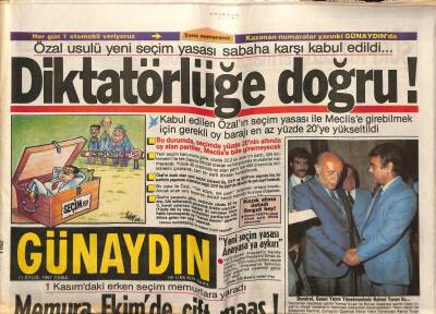 Günaydın Gazetesi 11 Eylül 1987 - Doğum Günü Hediyesi GZ55854 - 1
