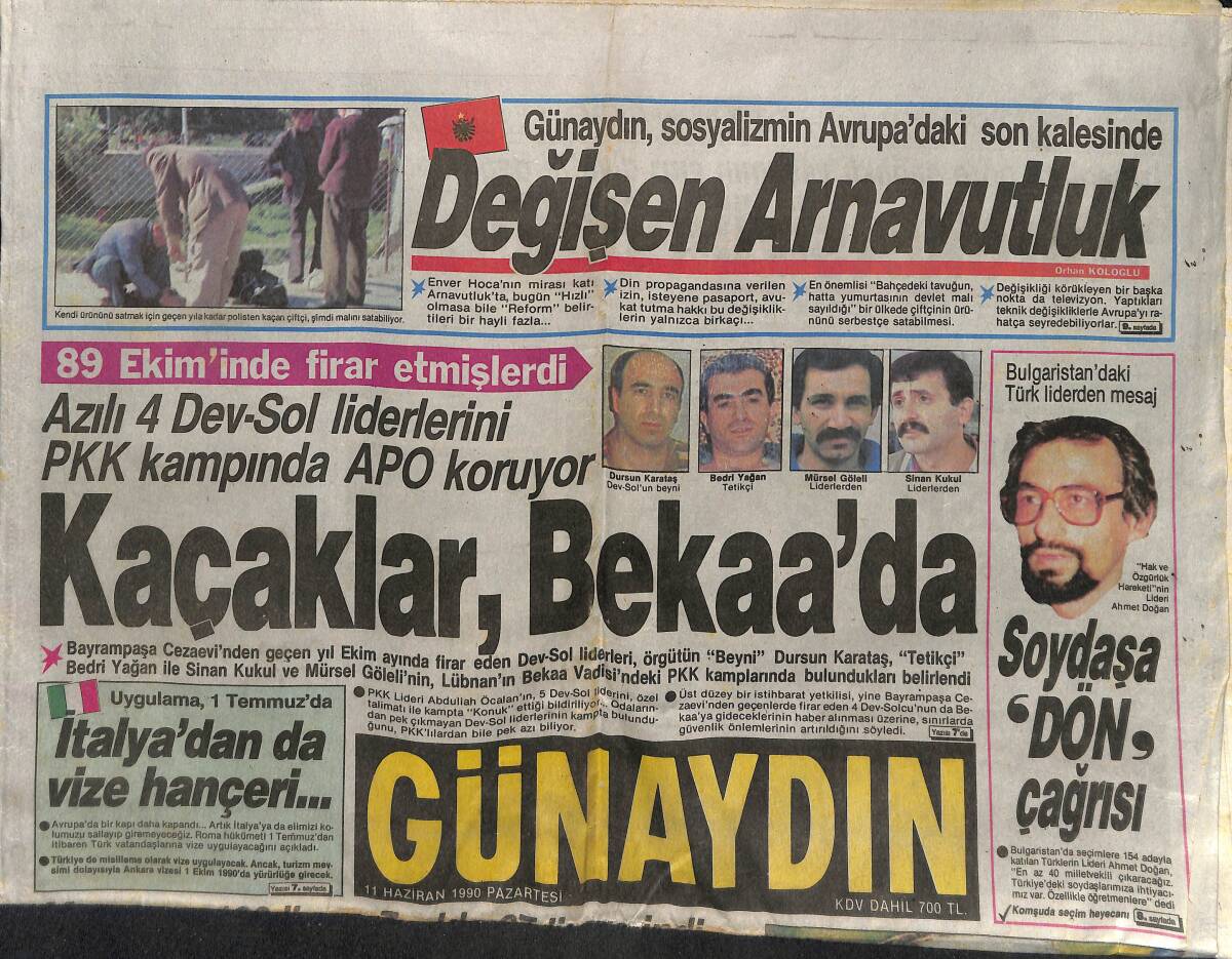Günaydın Gazetesi 11 Haziran 1990 - Kosta Rika , Finallere Nasıl Geldi ? - Yüzde 33 Darbesi GZ152408 - 1