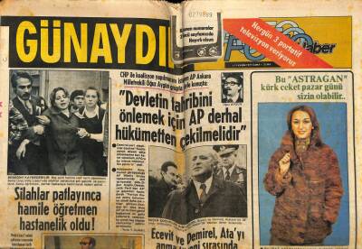 Günaydın Gazetesi 11 Kasım 1977 - İlkokullarda Yine Bitten Geçilmiyor GZ55958 - 1
