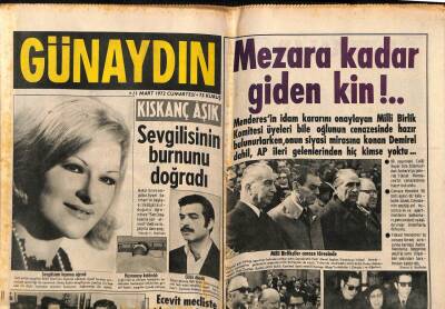 Günaydın Gazetesi 11 Mart 1972 - İstanbulda da 450 Milyon Liralık Bazmorfin Ele Geçti GZ91009 - 1