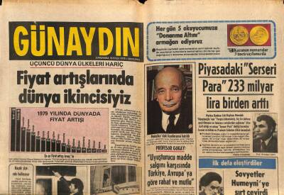 Günaydın Gazetesi 12 Eylül 1979 - Bıçaklanan Filiz Akın Sahnede Sandalyeye Oturarak Şarkı Söyledi GZ87458 - 1
