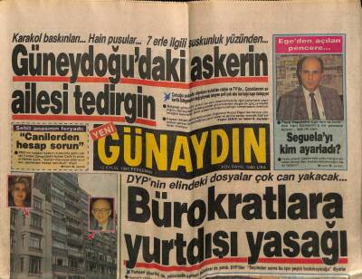 Günaydın Gazetesi 12 Eylül 1991 - İbrahim Tatlısesi Bu Fotolar Yaktı GZ56793 - 1