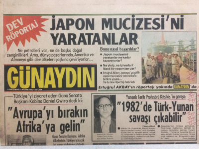 Günaydın Gazetesi 12 Kasım 1981 - Japon Mucizesini Yaratanlar GZ24655 - 1