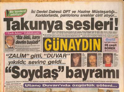 Günaydın Gazetesi 12 Kasım 1989 - Müjde Arın Sinemadaki İlk Yılları - Barış Manço Asteriksin Ülkesinde GZ126356 - 1