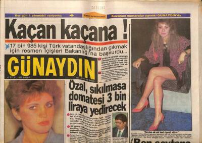 Günaydın Gazetesi 13 Eylül 1987 - Doğum Günü Hediyesi GZ55853 - 1