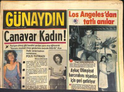 Günaydın Gazetesi 14 Ağustos 1984 - Liz Taylor , Eski Eşi Burtonun Yanına Gömülmeyi Vasiyet Etti GZ127868 - 1