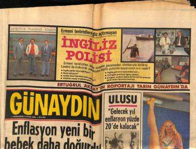 Günaydın Gazetesi 14 Ekim 1982 - Ulusu Gelecek Yıl Enflasyon Yüzde 20de Kalacak GZ74217 - 1