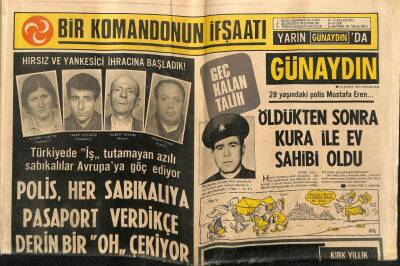 Günaydın Gazetesi 14 Nisan 1974 - Polis Orta Doğu Teknik Üniversitesini İşgal Etti GZ58176 - 1