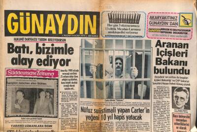 Günaydın Gazetesi 14 Ocak 1979 - Aktör John Wayneın Midesi Alındı GZ83335 - 1