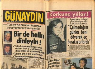 Günaydın Gazetesi 14 Ocak 1982 - Thatcherın Oğlu Cezayirde Kayboldu GZ74306 - 1