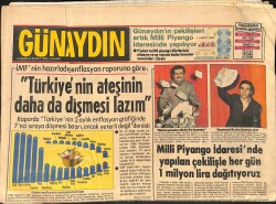 Günaydın Gazetesi 14 Şubat 1982 - Dünyanın En Pahalı Boşanma Davası - THY Hosteslerinin Kıyafetleri 36 Yılda 15 Defa Değişti GZ2884 - Gökçekoleksiyon