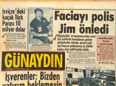 Günaydın Gazetesi 15 Ağustos 1984 - Amerikan Polisi Ermeni Terörist Avında - Dünyadaki Nüfus Artışına Karşı Ortak Eylem Planı Hazırlandı GZ126610 - 1