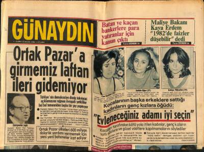 Günaydın Gazetesi 15 Ocak 1982 - Amerikada 102 Kişi Soğuktan Donarak Öldü GZ74307 - 1