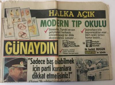 Günaydın Gazetesi 16 Mayıs 1983 - Kıbrısta Bağımsız Türk Devletinin 19 Mayısta İlanı İçin Hazırlık Var GZ13489 - 1