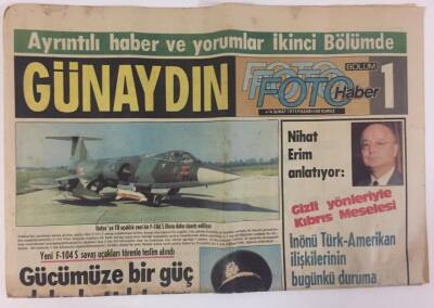 Günaydın Gazetesi 16 Şubat 1975 - Yeni F-104 S Savaş Uçakları Törenle Teslim Alındı GZ13208 - 1