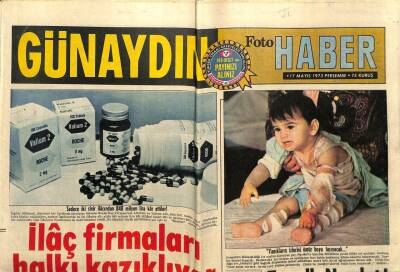 Günaydın Gazetesi 17 Mayıs 1973 - İlaç Firmaları Halkı Kazıklıyor GZ58252 - 1