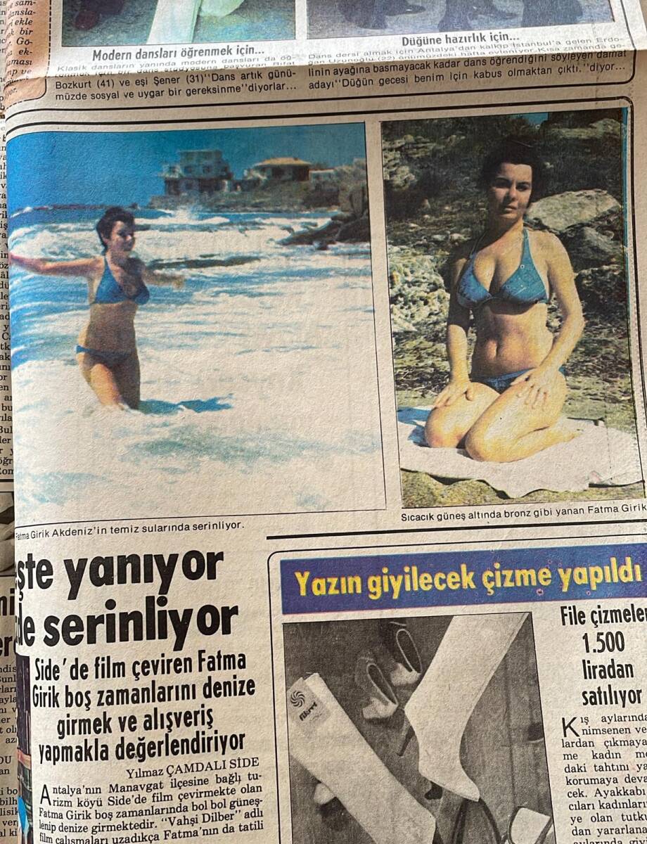 Günaydın Gazetesi 17 Mayıs 1978 - Celal Bayar 96. Yaş Gününü Kutladı - Fatma Girik Akdeniz'in Temiz Sularında Serinliyor GZ152049 - 2