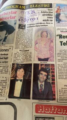 Günaydın Gazetesi 17 Şubat 1981 - Önce Antalyadan Görüntüler Sonra Müzik Var * Zeki Müren - Neco - Selahattin Alpay GZ114292 - 2