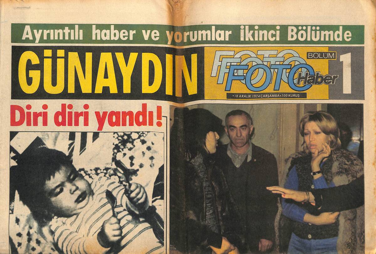 Günaydın Gazetesi 18 Aralık 1974 - Kış Ortasında Selçuk'ta Bahar - Almanya'dan 320 İnek Geldi GZ152155 - 1