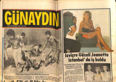 Günaydın Gazetesi 18 Haziran 1982 - İsrail Filistinli Müslümanları Toplu Mezarlara Gömüyor GZ56031 - 1
