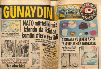 Günaydın Gazetesi 19 Ağustos 1978 - Nato Müttefikimiz İzlandada İktidar Komünistlere Verildi GZ55843 - 1