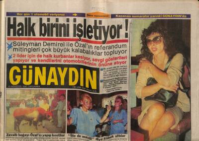 Günaydın Gazetesi 19 Ağustos 1987 - Ecevit İlk Defa Solda Birleşme Çağrısı Yaptı GZ55852 - 1