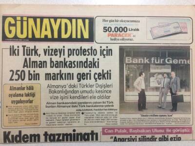 Günaydın Gazetesi 19 Ekim 1980 - Humeyni Televizyona Elinde Silahla Çıktı GZ32994 - 1
