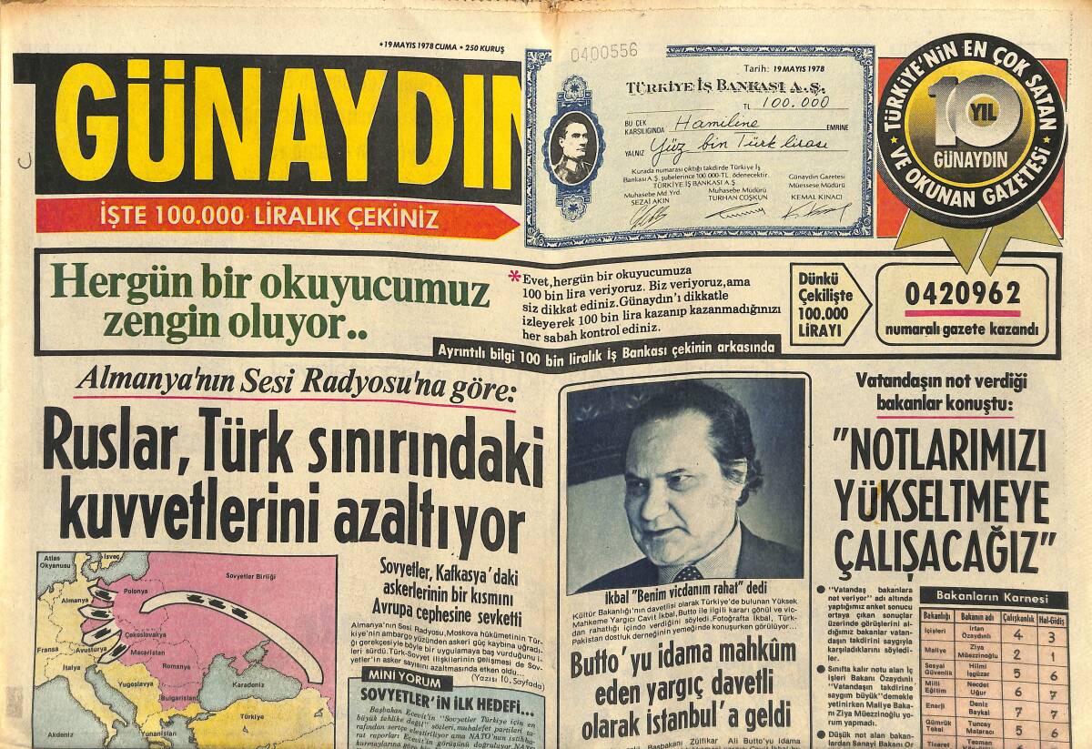 Günaydın Gazetesi 19 Mayıs 1978 - Senatör Kennedy'nin Karısı İntihara Teşebbüs Etti - Barbara Bouchet Baba Evine Döndü GZ141060 - 1
