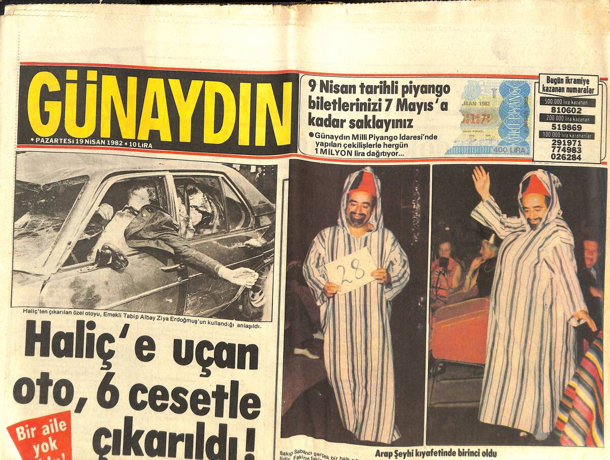 Günaydın Gazetesi 19 Nisan 1982 - Türk Tekstili Avrupa'nın Korkulu Rüyası Haline Geldi - Salih Bora, Hakemlerin Oyununa Geldi GZ142316 - 1