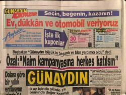 Günaydın Gazetesi 2 Ekim 1988 - Turgut Özal,Naim Kampanyasına Herkes Katılsın GZ64197 - 2