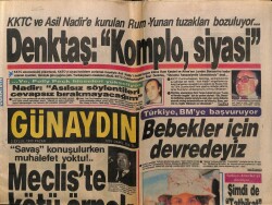 Günaydın Gazetesi 2 Eylül 1990 - Rauf Denktaş,Komplo Siyasi GZ61340 - 1