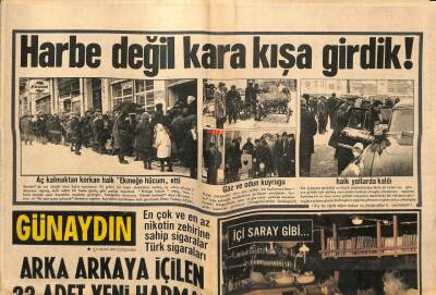 Günaydın Gazetesi 2 Ocak 1969 - Kara Kış Ekmeğe Hücum, Gaz Ve Odun Kuyruğu GZ58327 - 1