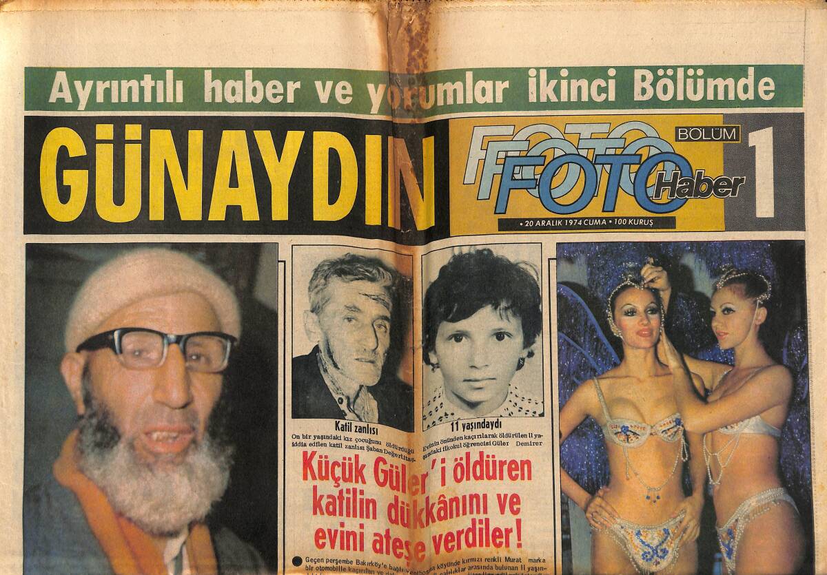 Günaydın Gazetesi 20 Aralık 1974 - Muhammed Ali Dünyada Yılın Sporcusu Seçildi GZ152157 - 1