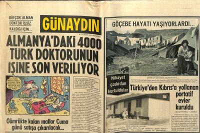 Günaydın Gazetesi 20 Mart 1969 - Almanyadaki 4000 Türk Doktorunun İşine Son Veriliyor GZ64214 - 2