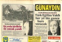 Günaydın Gazetesi 20 Şubat 1975 - Türk Eğitim Vakfı Her Yıl Bin Gence Burs Verecek GZ102331 - 1