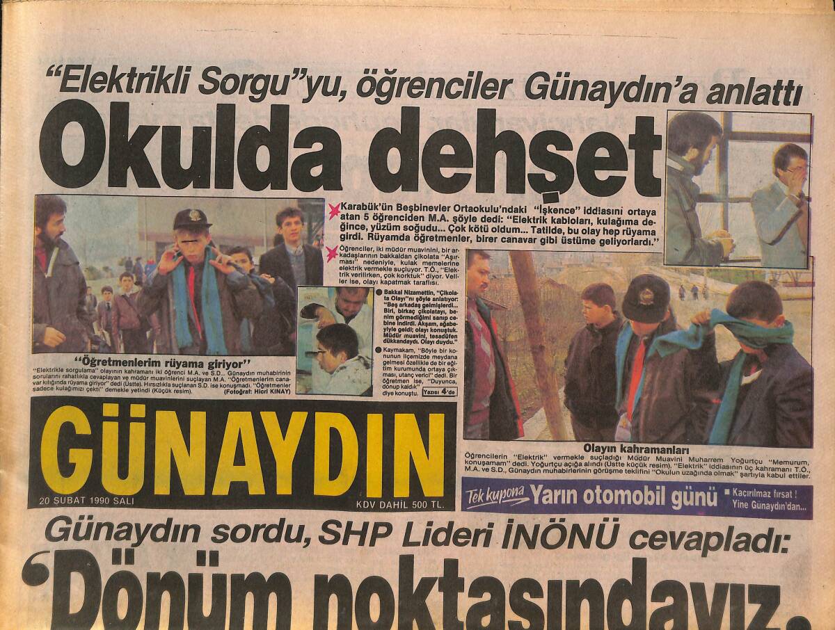 Günaydın Gazetesi 20 Şubat 1990 - İnönü : Dönüm Noktasındayız - Zuhal Olcay Tv Ekranlarına Geri Dönüyor GZ133880 - 1