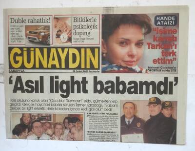 Günaydın Gazetesi 20 Şubat 2003 - Bitkilerle Psikolojik Doping GZ7801 - 1