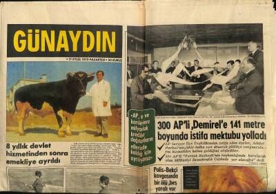 Günaydın Gazetesi 21 Eylül 1970 - Kral Hüseyinin Karısı Londrada Korku Ve Endişe İçinde Yaşıyor GZ87159 - 1