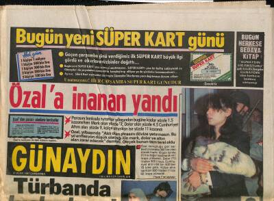Günaydın Gazetesi 21 Ocak 1987 - İran , Basraya Dayandı - Özala İnanan Yandı GZ118660 - 1