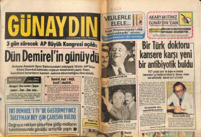 Günaydın Gazetesi 22 Ekim 1978 - Kübada Büyükelçilik Açılması Kararlaştırıldı GZ58187 - 1