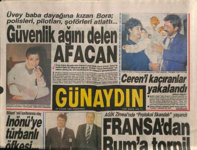 Günaydın Gazetesi 22 Kasım 1990 - Memurlar , Dünyadan Gıda Yardımı İstedi GZ87450 - 1