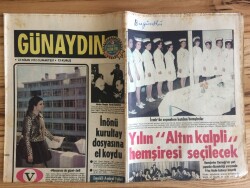 Günaydın Gazetesi 22 Nisan 1972 - İnönü Kurultay Dosyasına El Koydu GZ72812 - 2