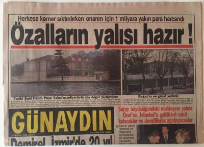 Günaydın Gazetesi 22 Nisan 1988 - Demirel İzmirde 20 Yıl Önceki Gibi Karşılandı GZ22813 - 1