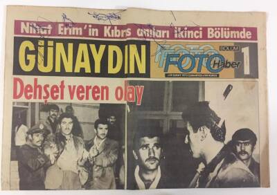 Günaydın Gazetesi 22 Şubat 1975 - Kıbrısta Türk Devletinin İlanından Sonra Bayram Havası Devam Ediyor GZ13212 - 1
