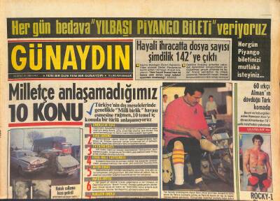Günaydın Gazetesi 24 Aralık 1985 - Türkan Sultan Neden Film Çeviremiyor ? - Sümerbank İşportacılığa Başladı GZ127232 - 1