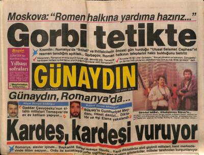 Günaydın Gazetesi 24 Aralık 1989 - Ekranda Michael Jackson Fırtınası GZ62546 - 1